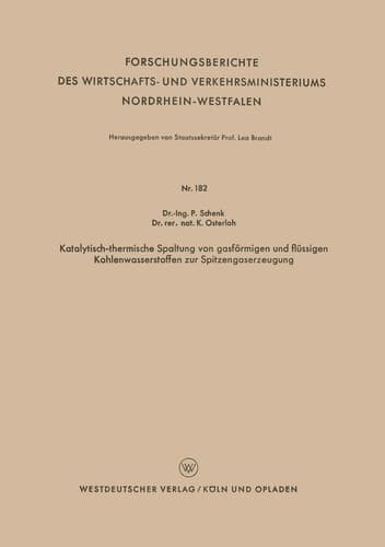 Katalytisch-thermische Spaltung von gasförmigen und flüssigen Kohlenwasserstoffen zur Spitzengaserzeugung