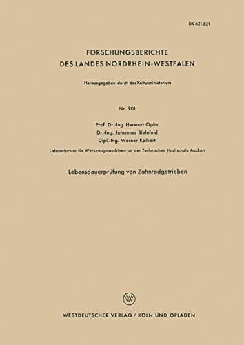 Lebensdauerprüfung von Zahnradgetrieben