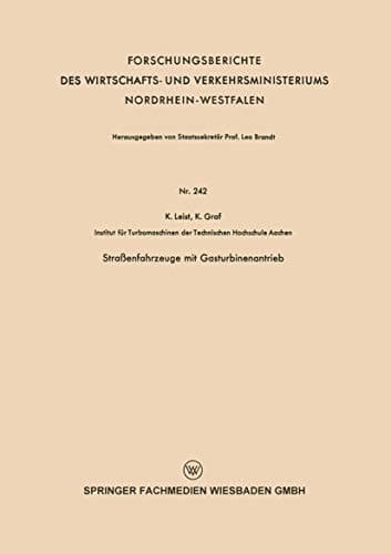 Straßenfahrzeuge mit Gasturbinenantrieb