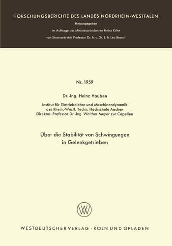 Über die Stabilität von Schwingungen in Gelenkgetrieben