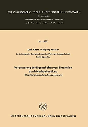 Verbesserung der Eigenschaften von Sinterteilen durch Nachbehandlung Oberflächenveredelung, Korrosionsschutz