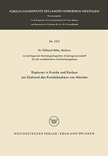 Rupturen in Kreide und Karbon am Südrand des Kreidebeckens von Münster