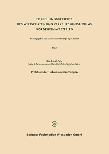 Prüfstand der Turbinenuntersuchungen