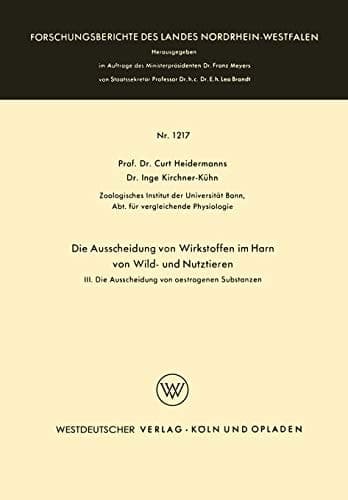 Die Ausscheidung von Wirkstoffen im Harn von Wild- und Nutztieren III. Die Ausscheidung von oestrogenen Substanzen