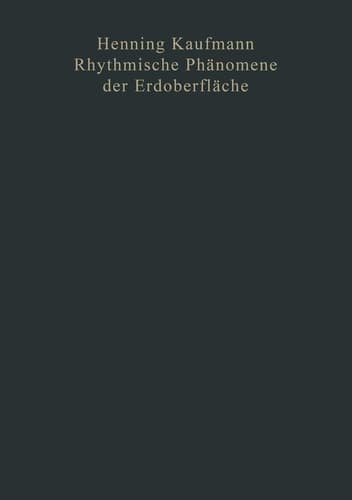 Rhythmische Phänomene der Erdoberfläche (German Edition)