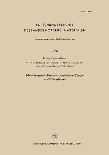 Schneideigenschaften von schneidenden Zangen und Prüfverfahren