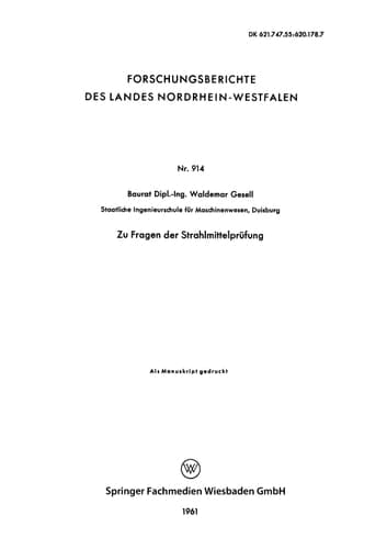 Zu Fragen der Strahlmittelprüfung