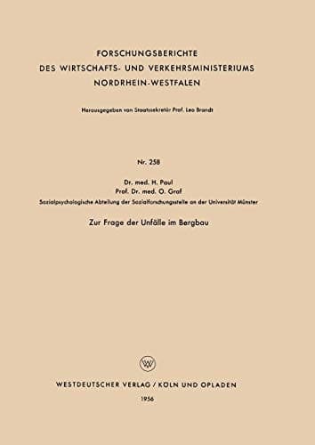 Zur Frage der Unfälle im Bergbau