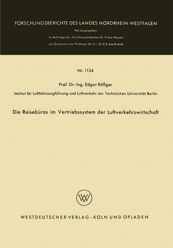 Die Reisebüros im Vertriebssystem der Luftverkehrswirtschaft