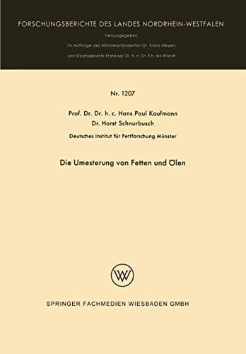 Die Umesterung von Fetten und Ölen
