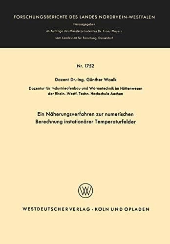 Ein Näherungsverfahren zur numerischen Berechnung instationärer Temperaturfelder