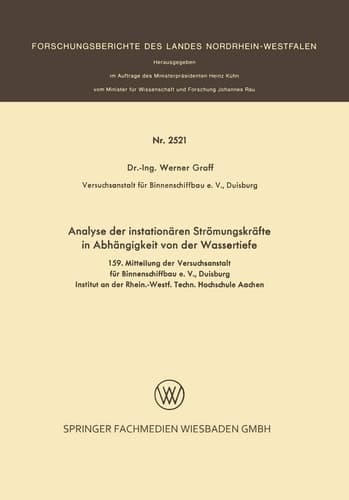 Analyse der instationären Strömungskräfte in Abhängigkeit von der Wassertiefe
