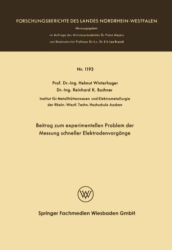 Beitrag zum experimentellen Problem der Messung schneller Elektrodenvorgänge