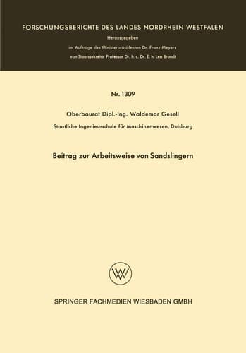 Beitrag zur Arbeitsweise von Sandslingern