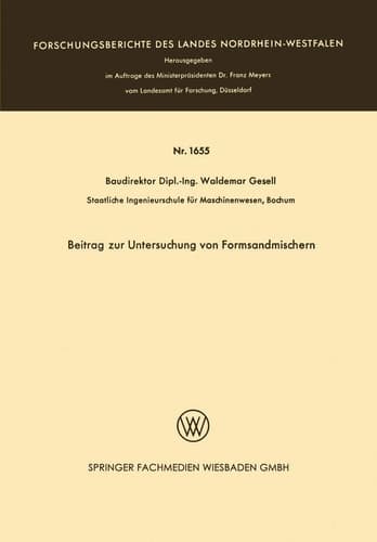 Beitrag zur Untersuchung von Formsandmischern
