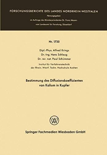Bestimmung des Diffusionskoeffizienten von Kalium in Kupfer