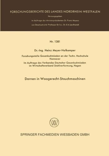 Dornen in Waagerecht-Stauchmaschinen