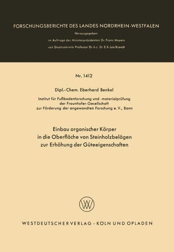Einbau organischer Körper in die Oberfläche von Steinholzbelägen zur Erhöhung der Güteeigenschaften