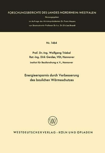 Energieersparnis durch Verbesserung des baulichen Wärmeschutzes