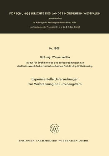 Experimentelle Untersuchungen zur Verbrennung an Turbinengittern