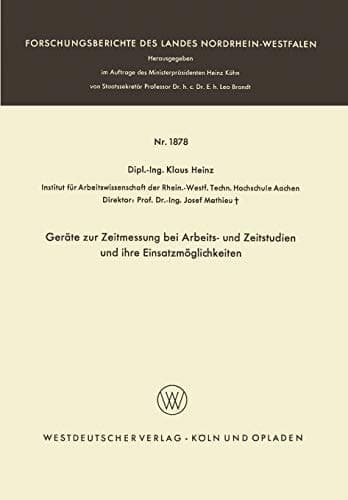 Geräte zur Zeitmessung bei Arbeits- und Zeitstudien und ihre Einsatzmöglichkeiten