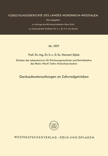 Geräuschuntersuchungen an Zahnradgetrieben