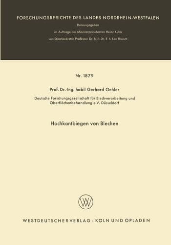 Hochkantbiegen von Blechen