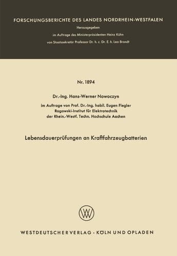 Lebensdauerprüfungen an Kraftfahrzeugbatterien (German Edition)
