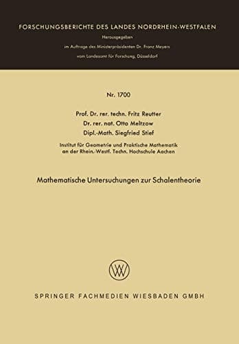 Mathematische Untersuchungen zur Schalentheorie