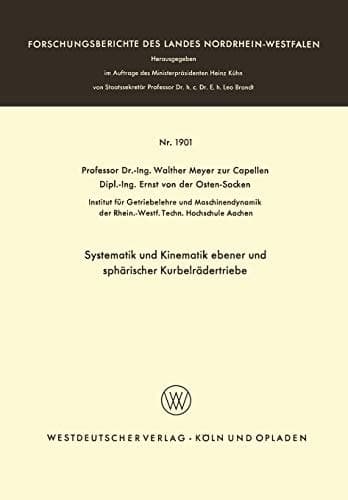 Systematik und Kinematik ebener und sphärischer Kurbelrädertriebe