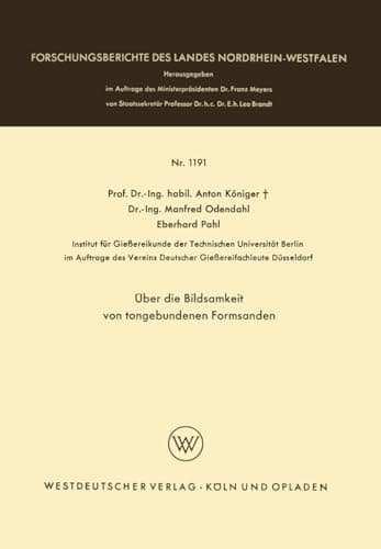 Über die Bildsamkeit von tongebundenen Formsanden (German Edition)