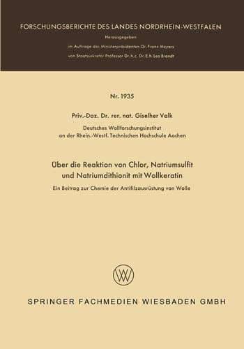 Über die Reaktion von Chlor, Natriumsulfit und Natriumdithionit mit Wollkeratin Ein Beitrag zur Chemie der Antifilzausrüstung von Wolle