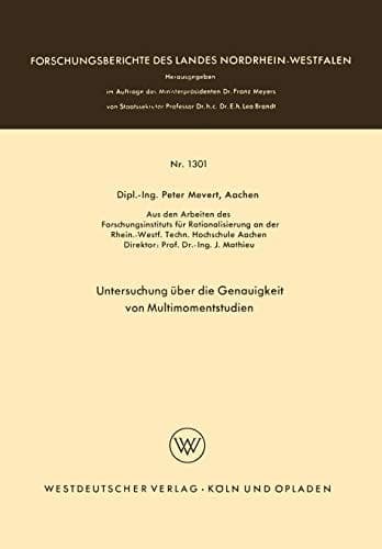 Untersuchung über die Genauigkeit von Multimomentstudien