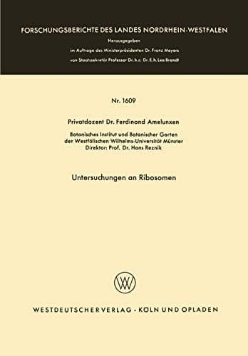 Untersuchungen an Ribosomen
