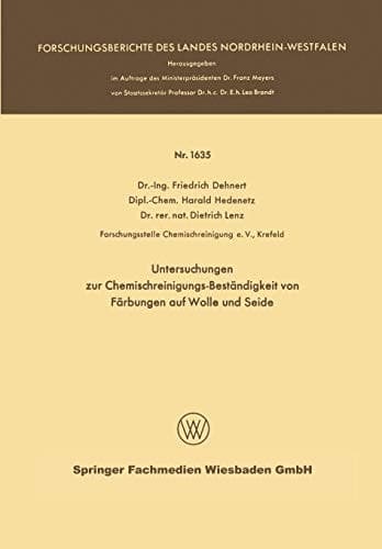 Untersuchungen zur Chemischreinigungs-Beständigkeit von Färbungen auf Wolle und Seide