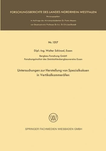 Untersuchungen zur Herstellung von Spezialkoksen in Vertikalkammeröfen