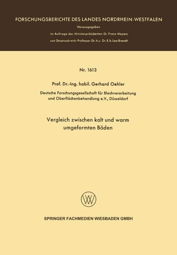 Vergleich zwischen kalt und warm umgeformten Böden