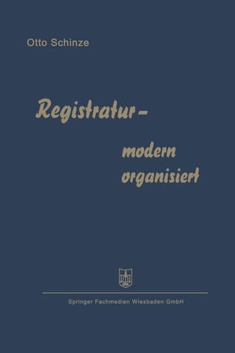 Registratur — modern organisiert Fortschrittliche Schriftgutablage und Büroorganisation