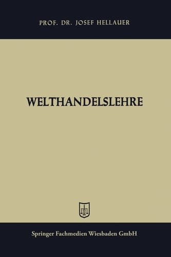 Welthandelslehre Handelsverkehrslehre mit besonderer Berücksichtigung des Aussenhandels