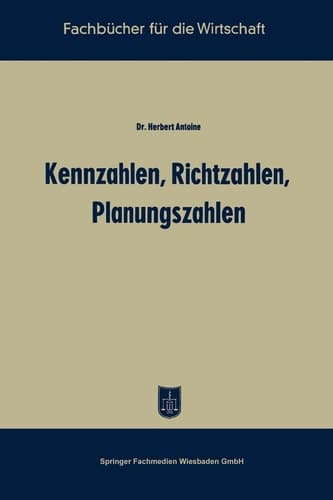 Kennzahlen, Richtzahlen, Planungszahlen (German Edition)