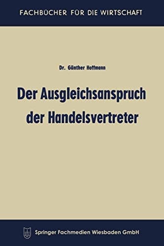 Der Ausgleichsanspruch der Handelsvertreter