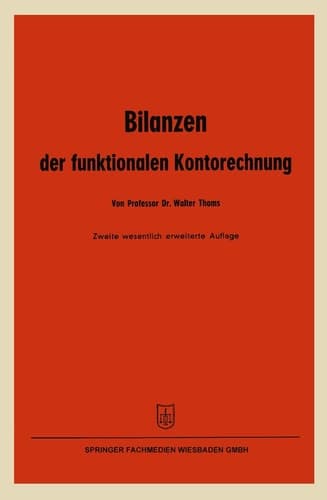 Bilanzen der funktionalen Kontorechnung (German Edition)