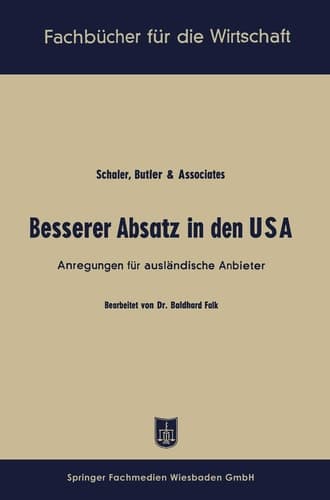 Besserer Absatz in den USA Anregungen für ausländische Anbieter