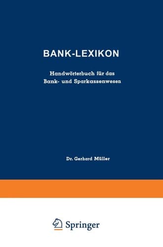 Bank-Lexikon Handwörterbuch für das Bank- und Sparkassenwesen