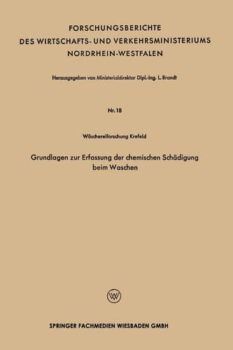 Grundlagen zur Erfassung der chemischen Schädigung beim Waschen