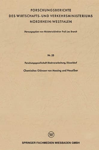 Chemisches Glänzen von Messing und Neusilber