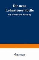 Die neue Lohnsteuertabelle für monatliche Zahlung