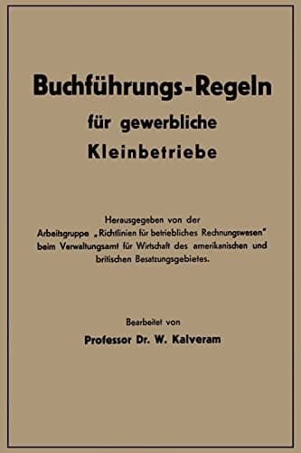Buchführungs-Regeln für gewerbliche Kleinbetriebe (German Edition)