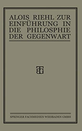 Zur Einführung in die Philosophie der Gegenwart (German Edition)