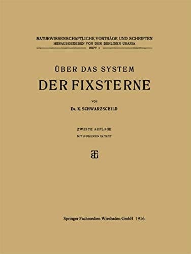 Über das System der Fixsterne: Aus Populären Vorträgen (German Edition)